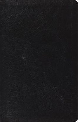 Picture of ESV Large Print Thinline Reference Bible, Red Letter (Genuine Leather, Black)