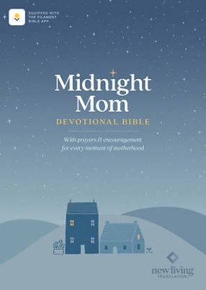 Picture of NLT Midnight Mom Devotional Bible (Hardcover, Red Letter, Filament Enabled)