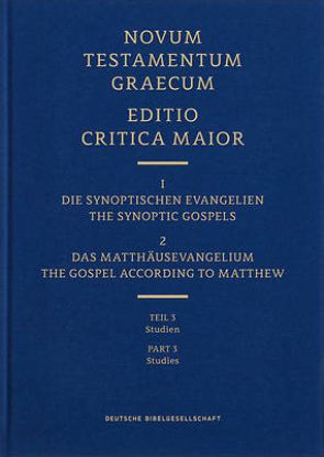Picture of Novum Testamentum Graecum Editio Critica Maior, Vol. 1.1/3