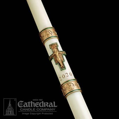 Picture of Cathedral Cross of St. Francis Paschal Candle
