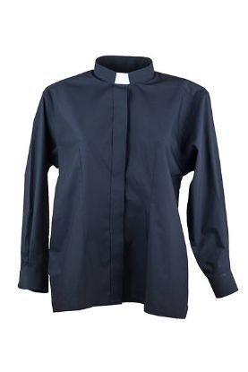 Picture of MDS Long Sleeve Tab Collar Clergy Blouse