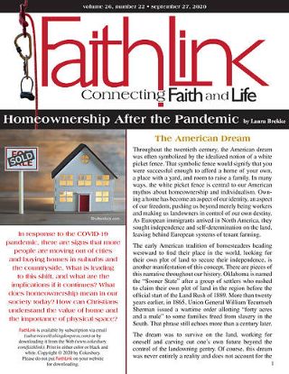 Picture of Faithlink - Home Ownership After the Pandemic (09/27/2020)