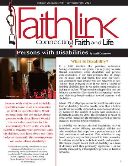 Picture of Faithlink - Persons with Disabilities (11/29/2020)