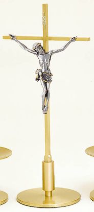 Picture of Koleys K544 15" Brass Altar Crucifix
