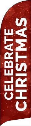 Picture of Celebrate Christmas Red Flag Banner
