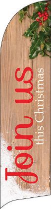 Picture of Join Us This Christmas Holly Flag Banner