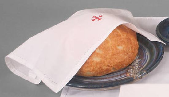 Picture of 100% Cotton Bread Plate Napkin with Red Cross