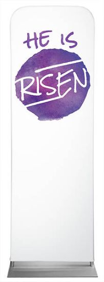 Picture of He is Risen Easter Watercolor Sleeve Banner