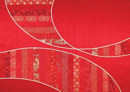 Picture of Helix Red Dupioni Altar Frontal