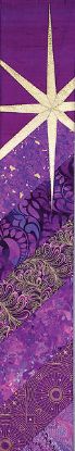 Picture of Star Magenta Dupioni Lectern Scarves (Pair)