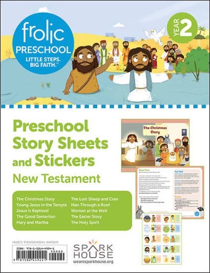 Picture of Frolic Preschool  New Testament  Year 2  Ages 3-5  Story Sheets and Stickers