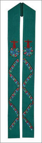 Picture of Fair Trade World Children with Ribbon Green Stole