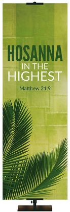 Picture of Easter Adorations Hosanna 2' x 6' Fabric Banner