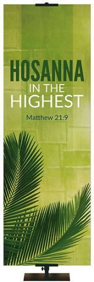 Picture of Easter Adorations Hosanna 2' x 6' Fabric Banner