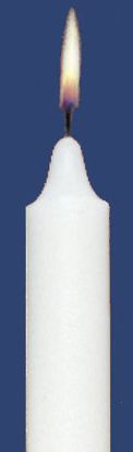 Picture of Stearic Altar Candles Emkay  9 1/2 x 3/4 Pack of 12 Plain End