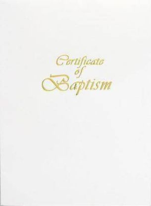 Picture of Contemporary Steel-Engraved Adult/Youth Baptism Certificate (Pkg of 3)