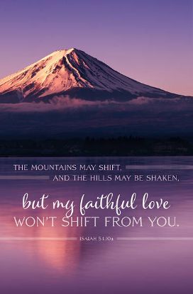 Picture of The Mountains May Shift Regular Size Bulletin