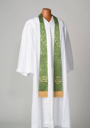 Picture of Green With Holy Trinity Symbol Stole