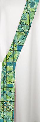 Picture of Symbols of Faith Series Stained Glass Trinity Deacon Stole