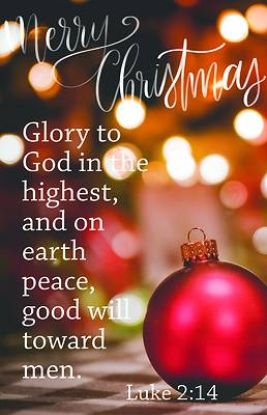 Picture of Merry Christmas Bulletin PKG 100