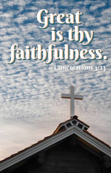 Picture of Great Faithfulness Worship Bulletin PKG 100