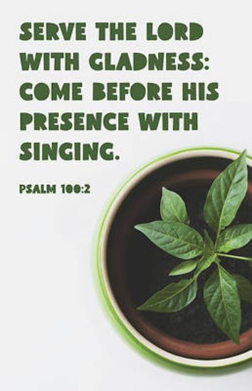 Picture of Serve the Lord with Gladness Worship Bulletin PKG 100