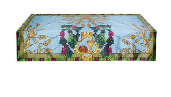 Picture of Stained Glass Communion Parament Set Altar Frontal