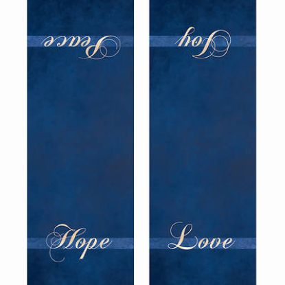 Picture of Chrismons Advent Pulpit Scarf - Blue