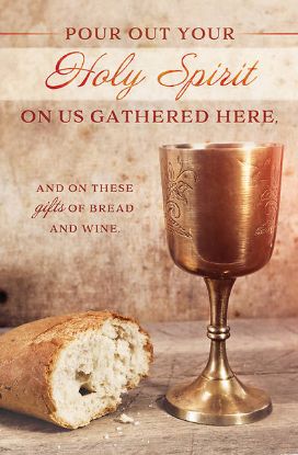 Picture of Communion Pour Out Your Holy Spirit Bulletin Regular
