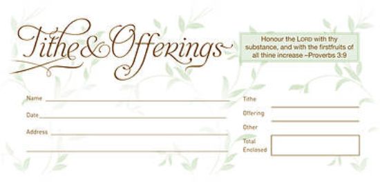 Picture of Tithe and Offerings